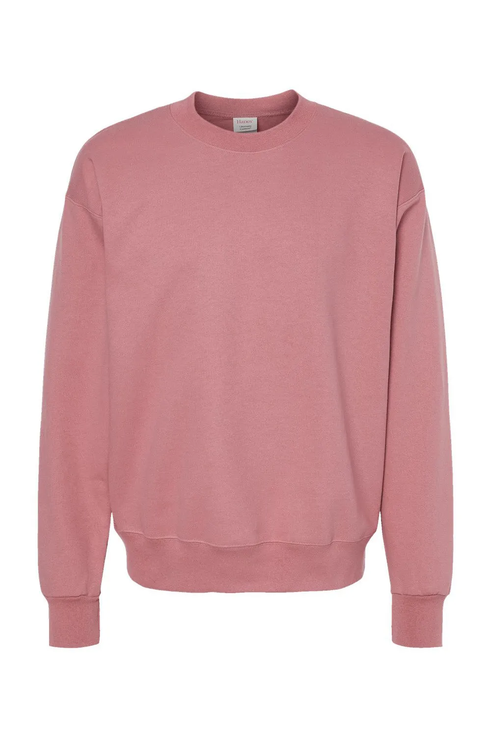 Hanes Sweat-shirt à col rond pour hommes en coton ultime PrintPro XP résistant aux boulochages - Mauve