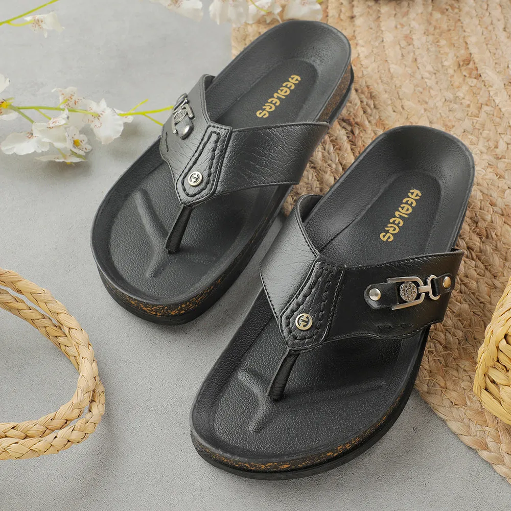 Pantoufles Décontractées Noires Healers Pour Hommes CSS-28E Par Liberty