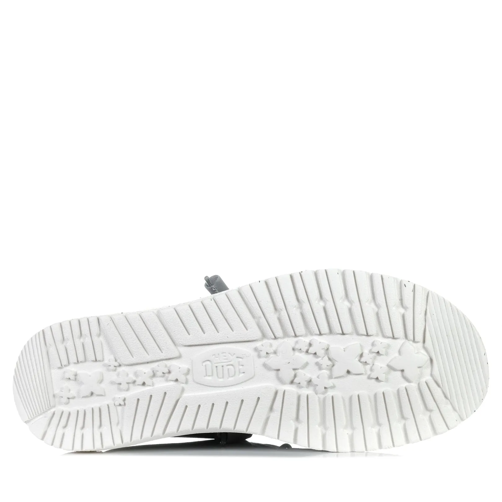Hey Dude Chaussures Wally Toile Élastique Gris Clair pour Homme