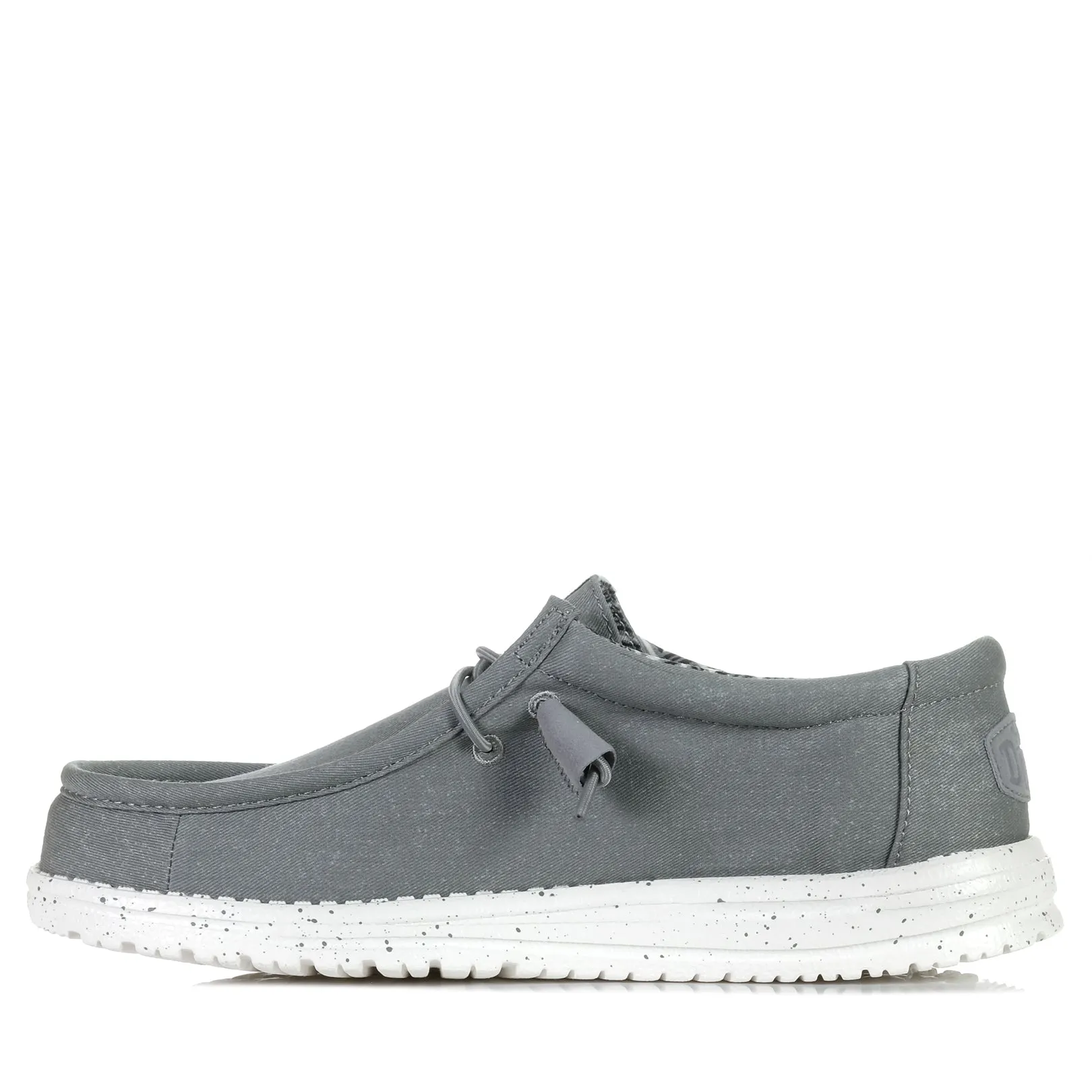 Hey Dude Chaussures Wally Toile Élastique Gris Clair pour Homme