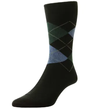 HJ Hall Argyle Cotton Softop Socks HJ Accessories