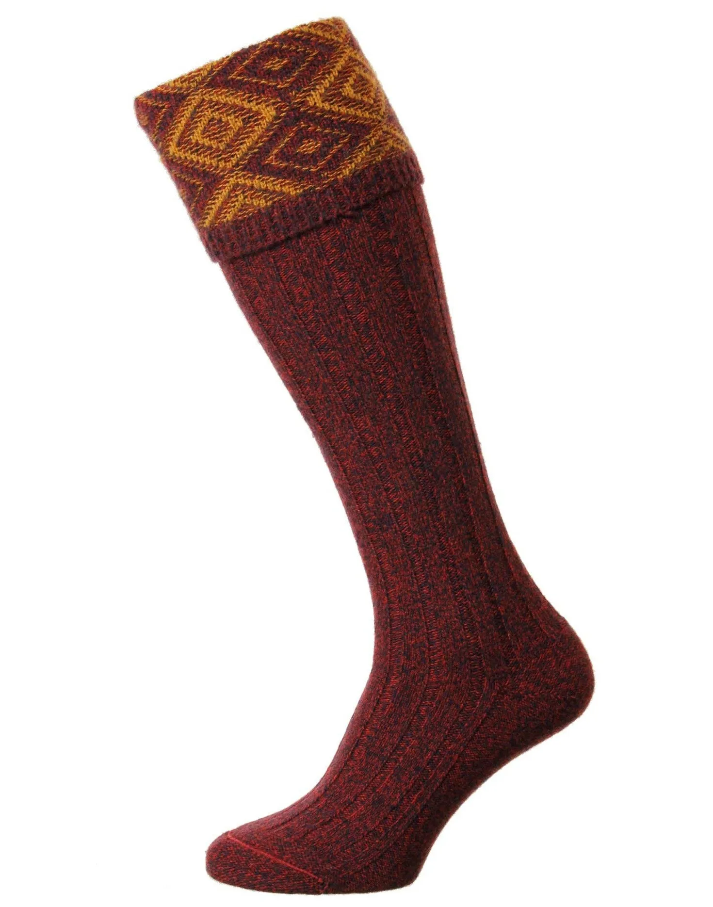 Chaussette de tir HJ Hall Duncliffe | Dessus en diamant texturé Accessoires HJ