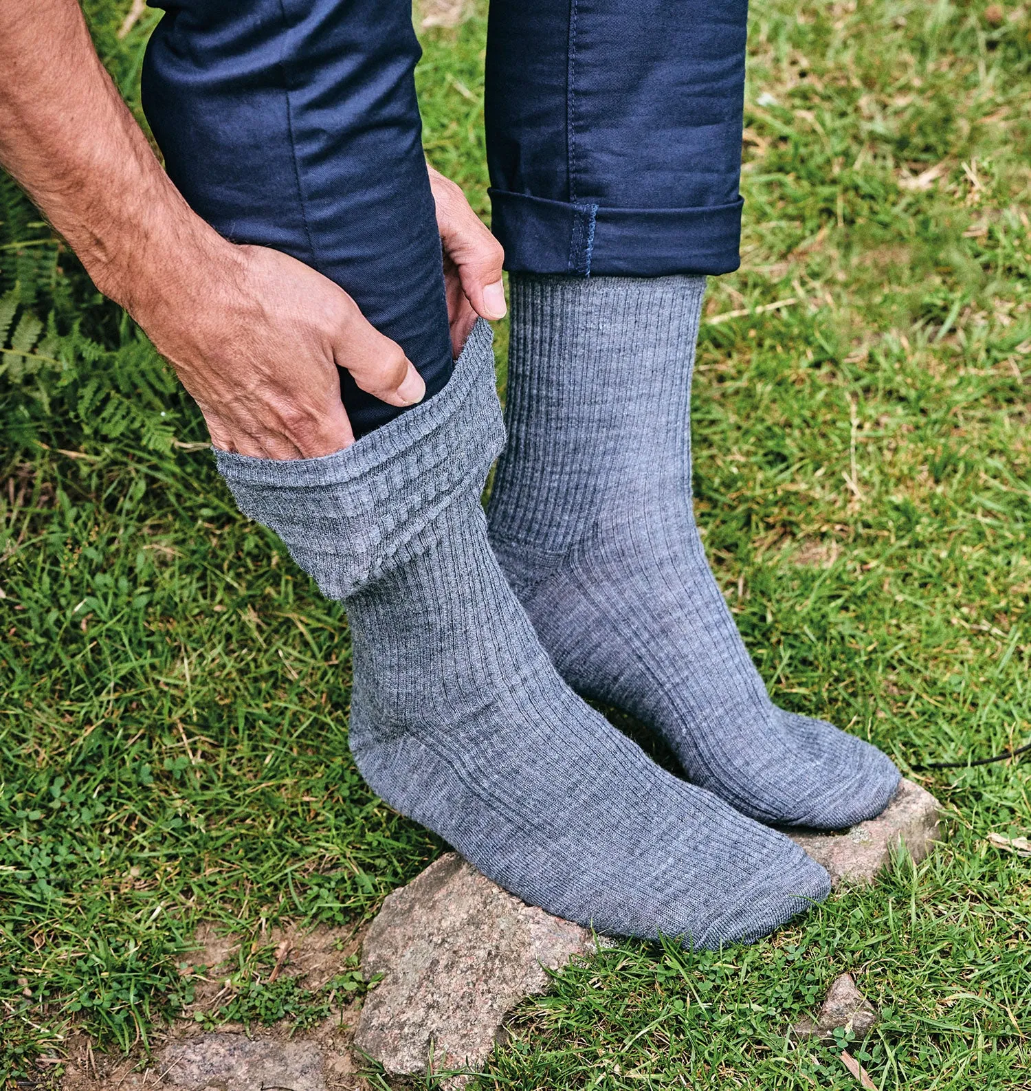 HJ Hall Chaussette Extra Large à Dessus Doux | Laine Assainie Accessoires HJ