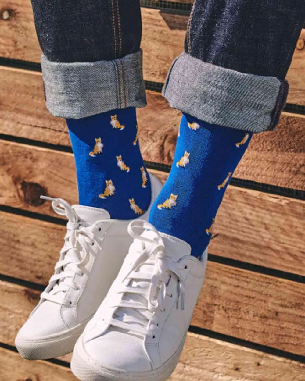 Chaussettes pour hommes en coton riche motif renard HJ Hall Accessoires HJ