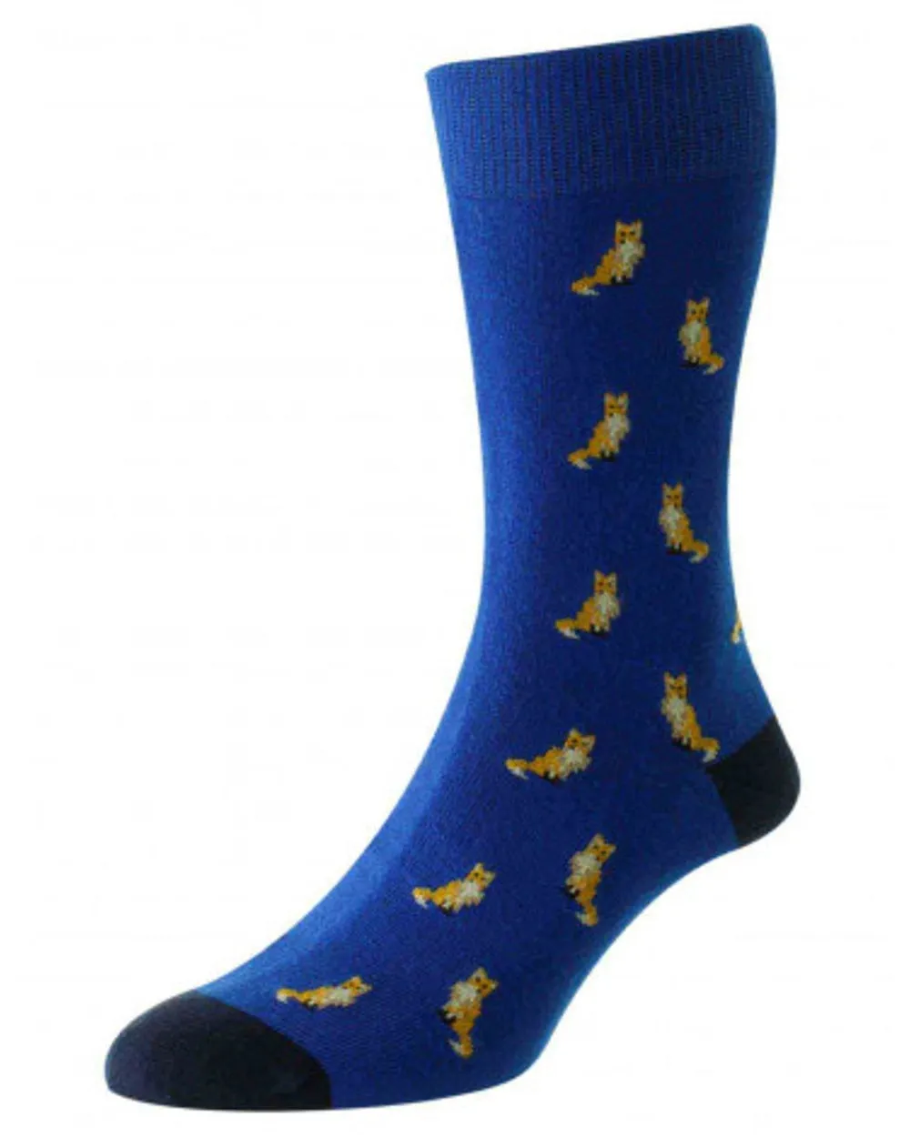 Chaussettes pour hommes en coton riche motif renard HJ Hall Accessoires HJ