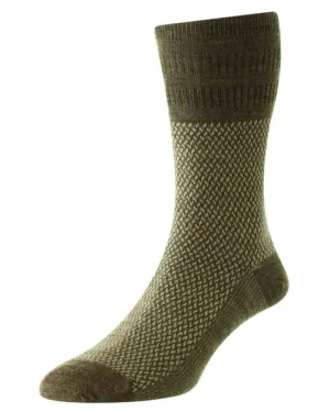 HJ Hall Jacquard Wool Softop Socks HJ Accessories