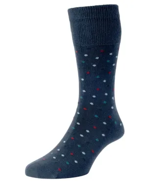 HJ Hall Mini Spot Comfort Top Socks HJ Accessories