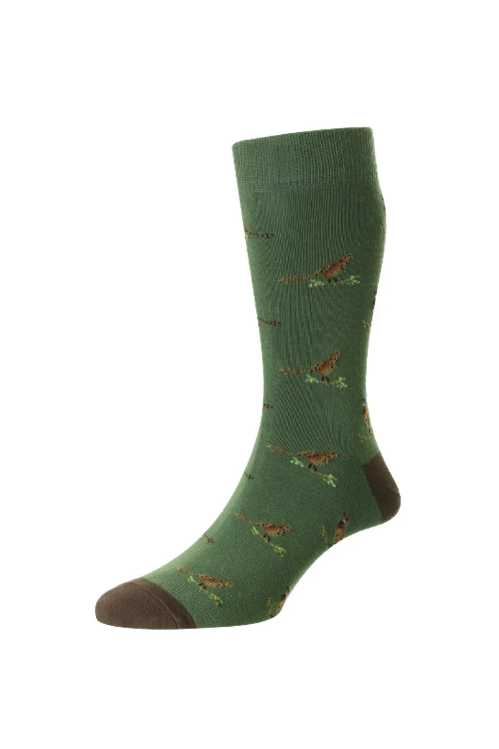 Chaussettes en Coton Riche à Motif de Faisan et de Tétras HJ Accessories