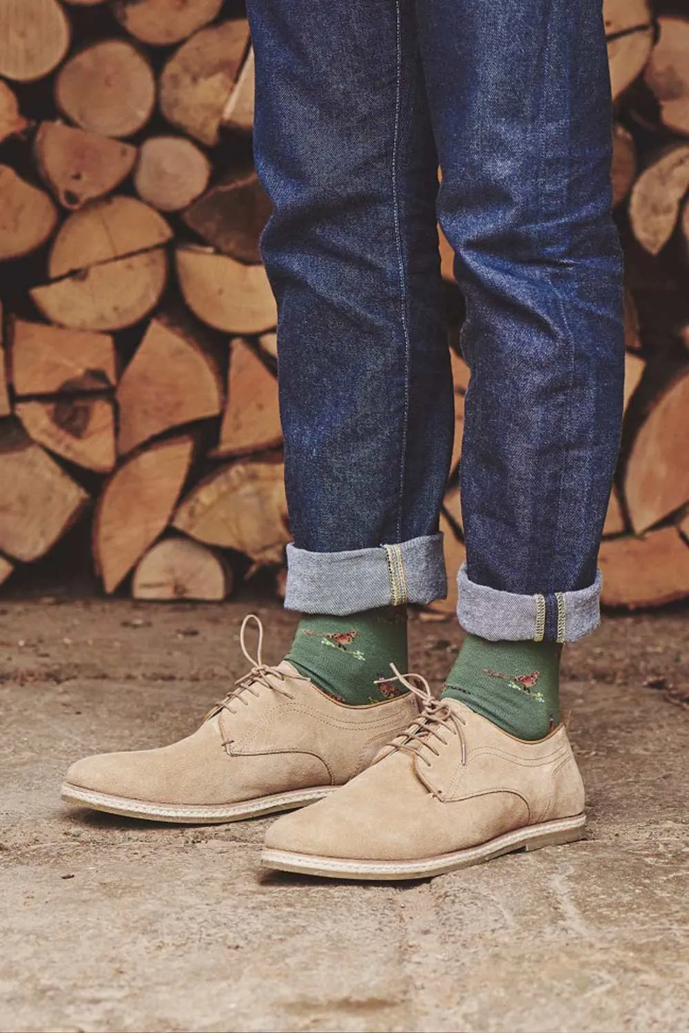 Chaussettes en Coton Riche à Motif de Faisan et de Tétras HJ Accessories