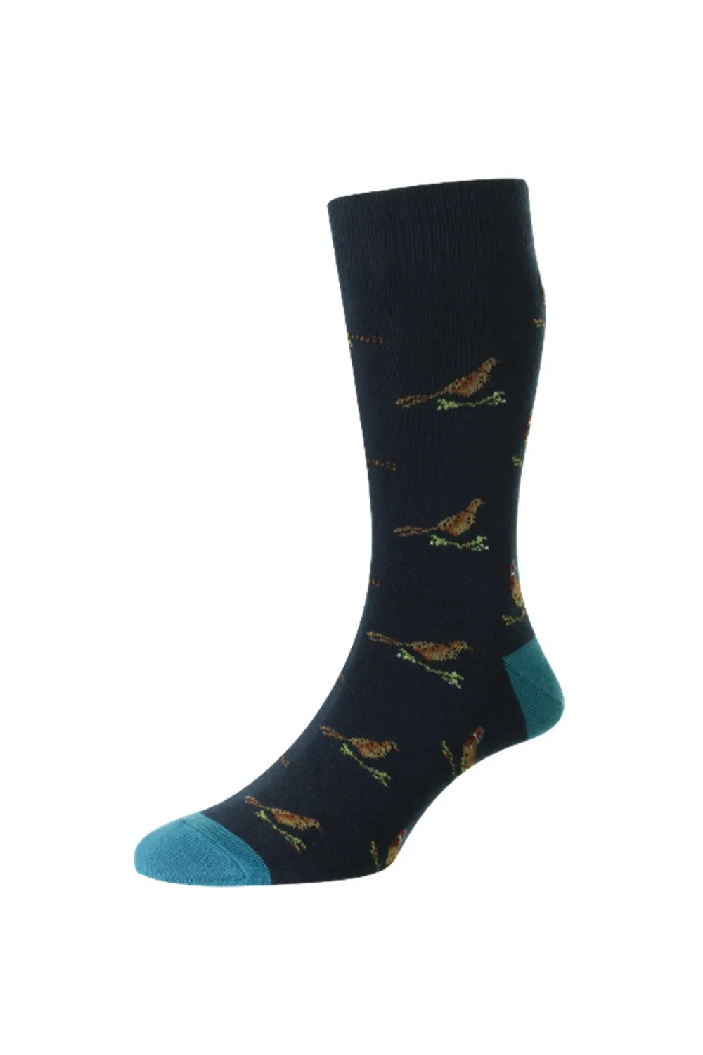 Chaussettes en Coton Riche à Motif de Faisan et de Tétras HJ Accessories