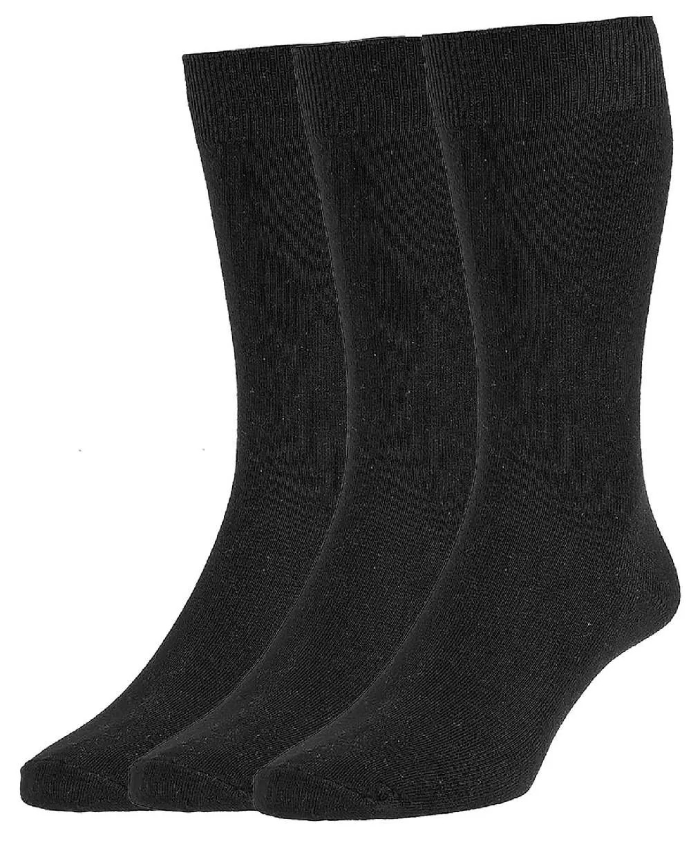 Chaussettes Femme Executive Uni Tricotées HJ Hall - Lot de 3 paires - Accessoires HJ