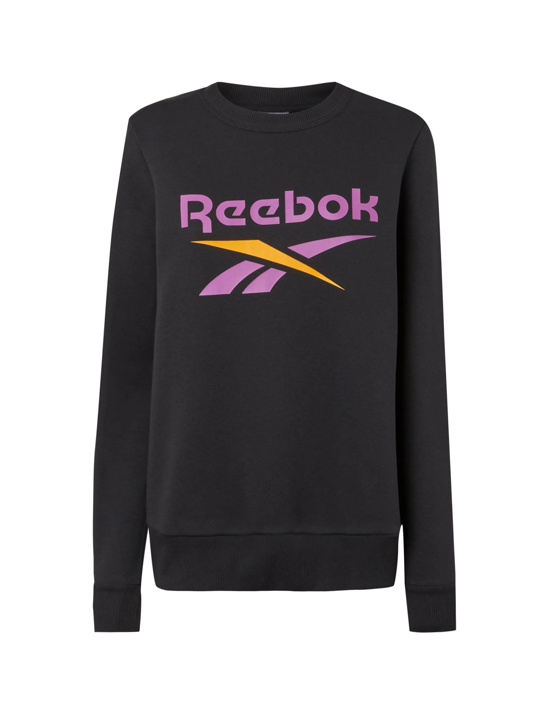 Sweat à capuche Identity Big Logo - Noir/Violet Rave/Ambre électrique