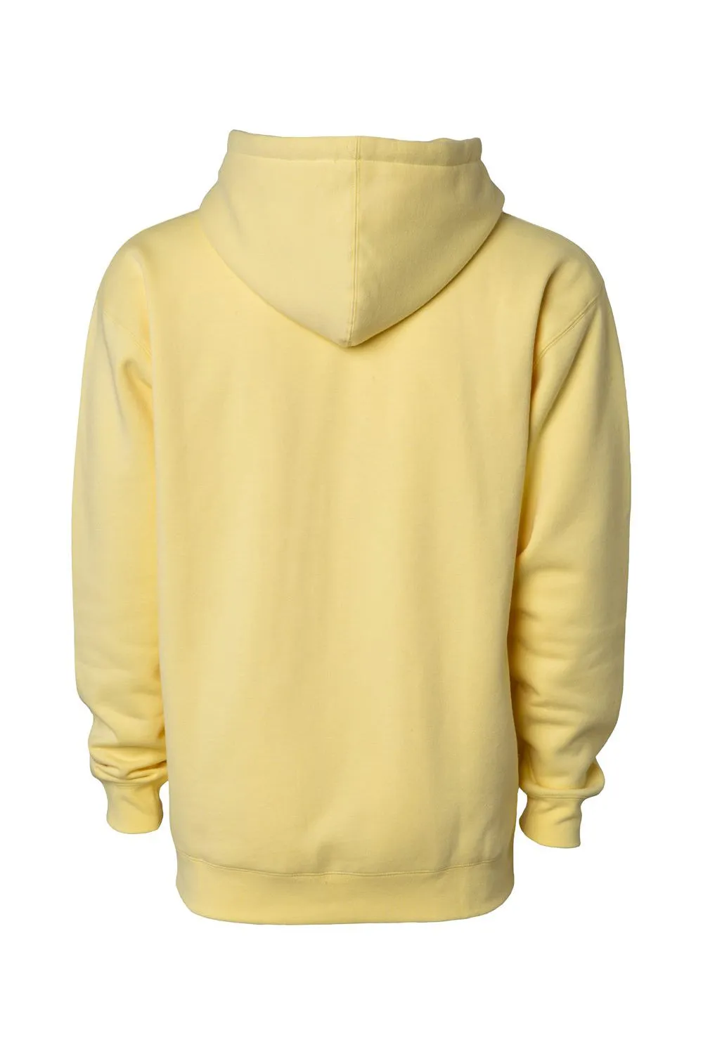 Veste à capuche indépendante pour hommes avec poche kangourou - Jaune clair
