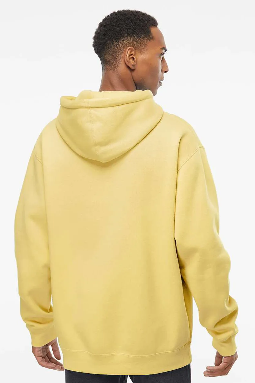 Veste à capuche indépendante pour hommes avec poche kangourou - Jaune clair