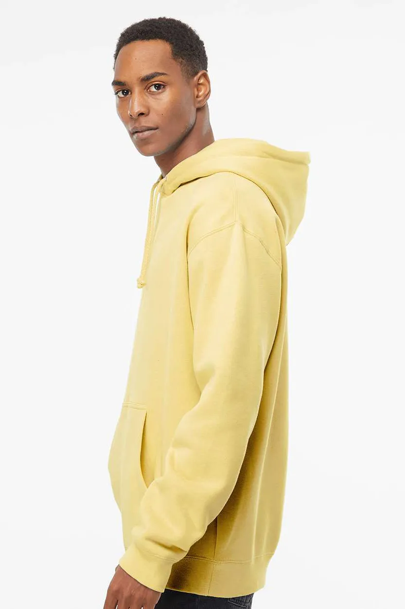 Veste à capuche indépendante pour hommes avec poche kangourou - Jaune clair