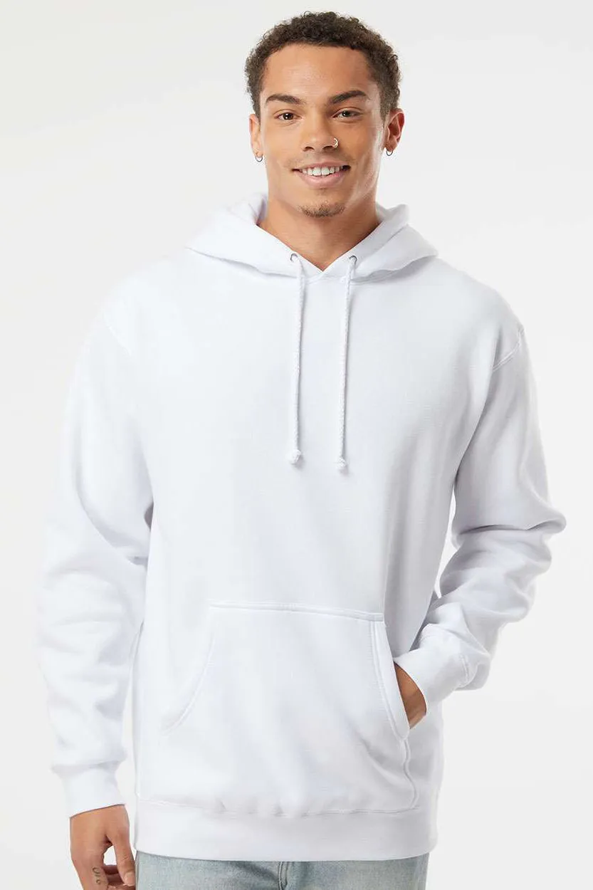 Veste à capuche indépendante pour hommes avec poche kangourou - Blanc