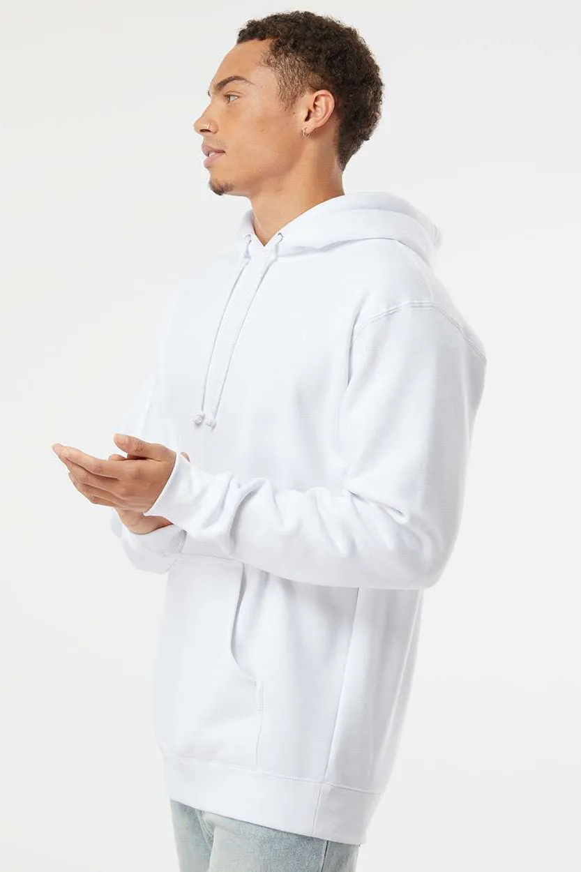 Veste à capuche indépendante pour hommes avec poche kangourou - Blanc