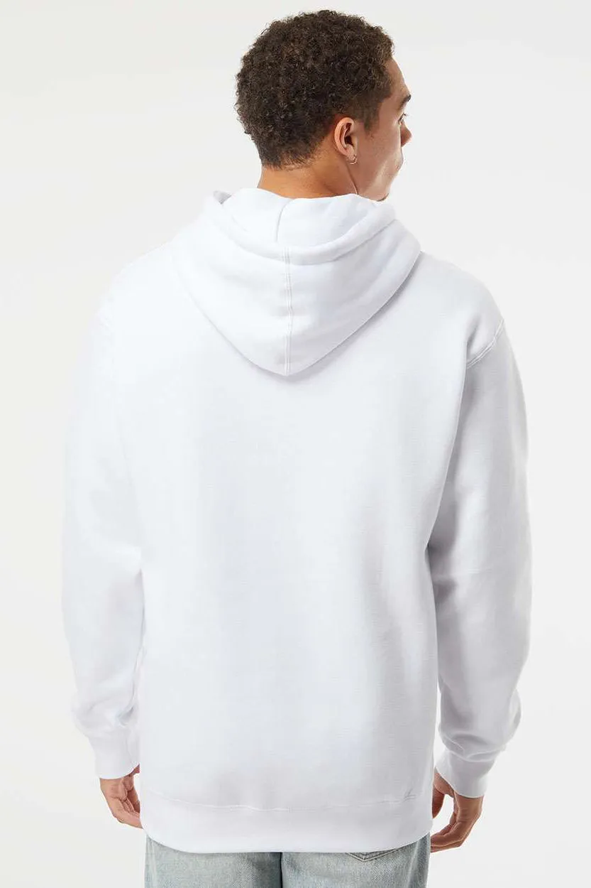 Veste à capuche indépendante pour hommes avec poche kangourou - Blanc