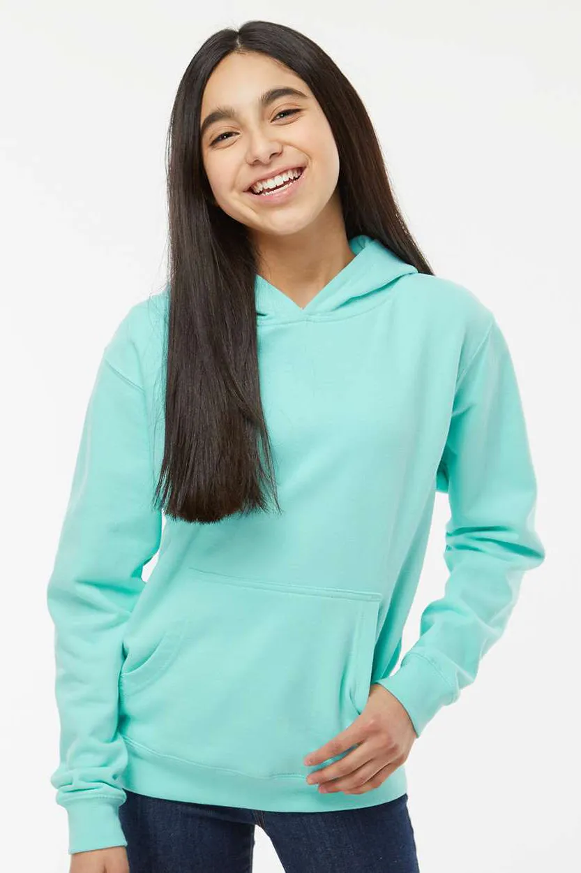 Veste à capuche indépendante pour jeunes avec poche kangourou - Vert menthe