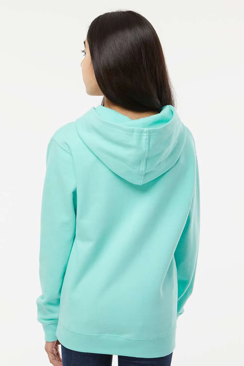 Veste à capuche indépendante pour jeunes avec poche kangourou - Vert menthe