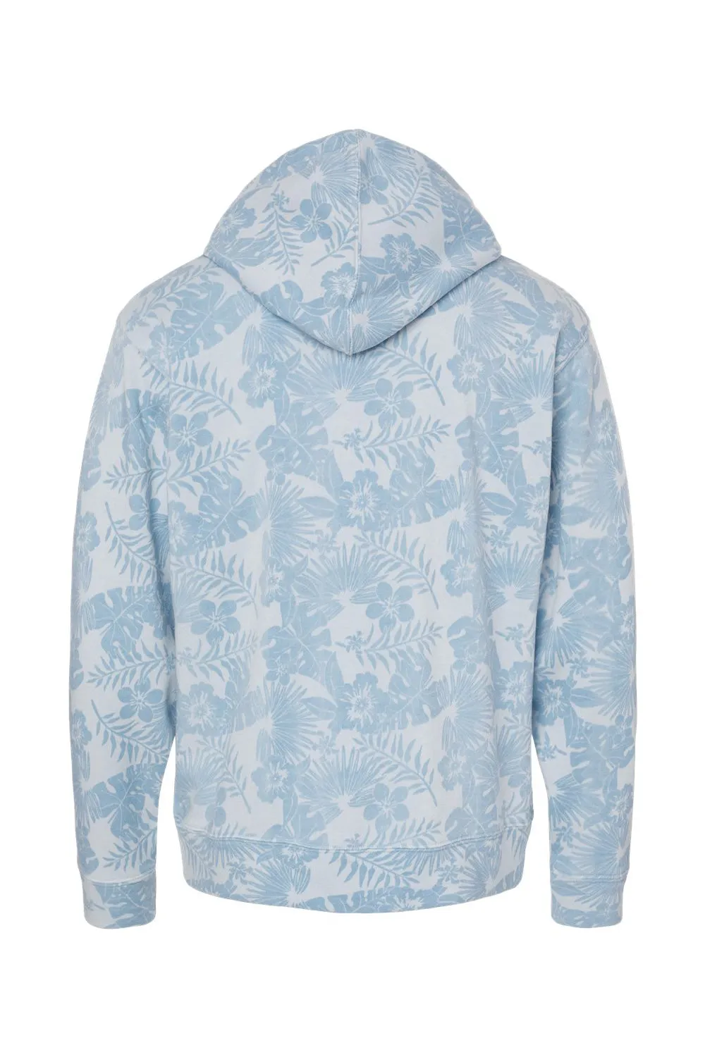 J America Sweat-shirt à capuche en polaire pour hommes avec poche kangourou - Bleu chambray Aloha