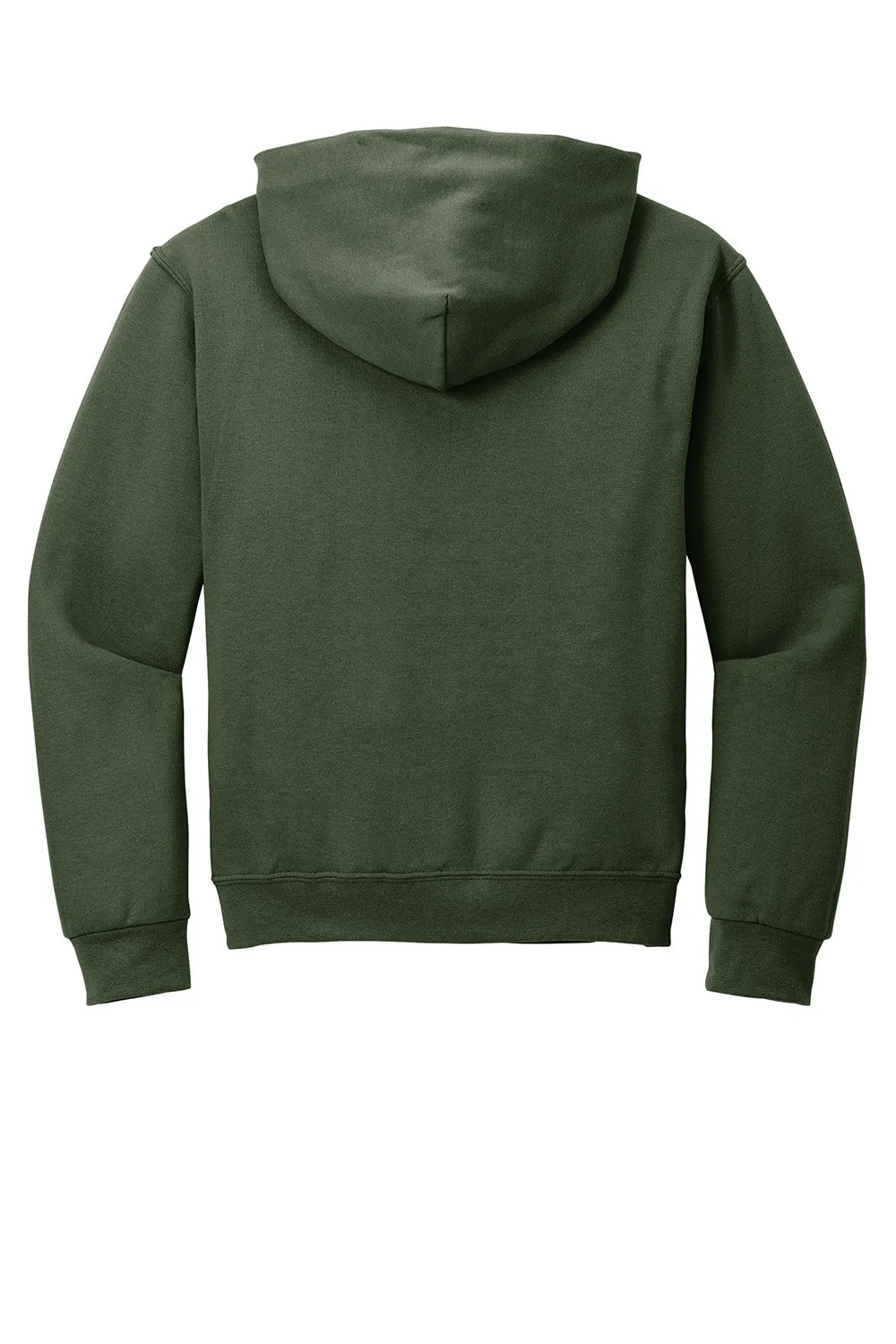 Jerzees Sweat à capuche pour hommes en polaire NuBlend résistante aux boulochages avec poche kangourou - Vert militaire