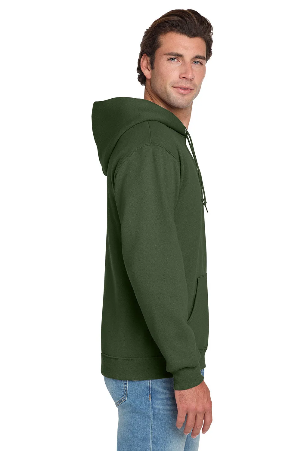 Jerzees Sweat à capuche pour hommes en polaire NuBlend résistante aux boulochages avec poche kangourou - Vert militaire