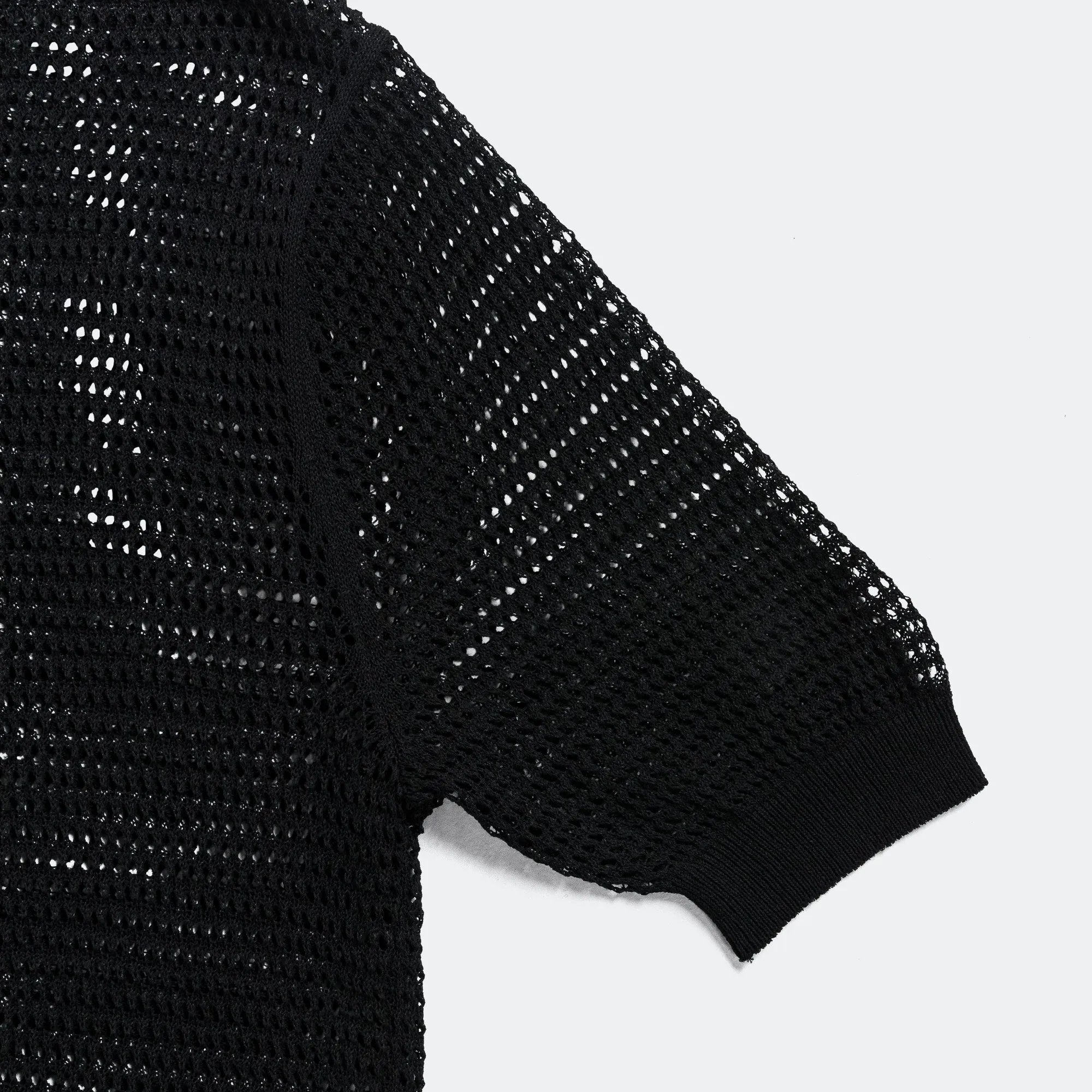 Kapital Clothing Polo en maille 12G CAROL - Noir