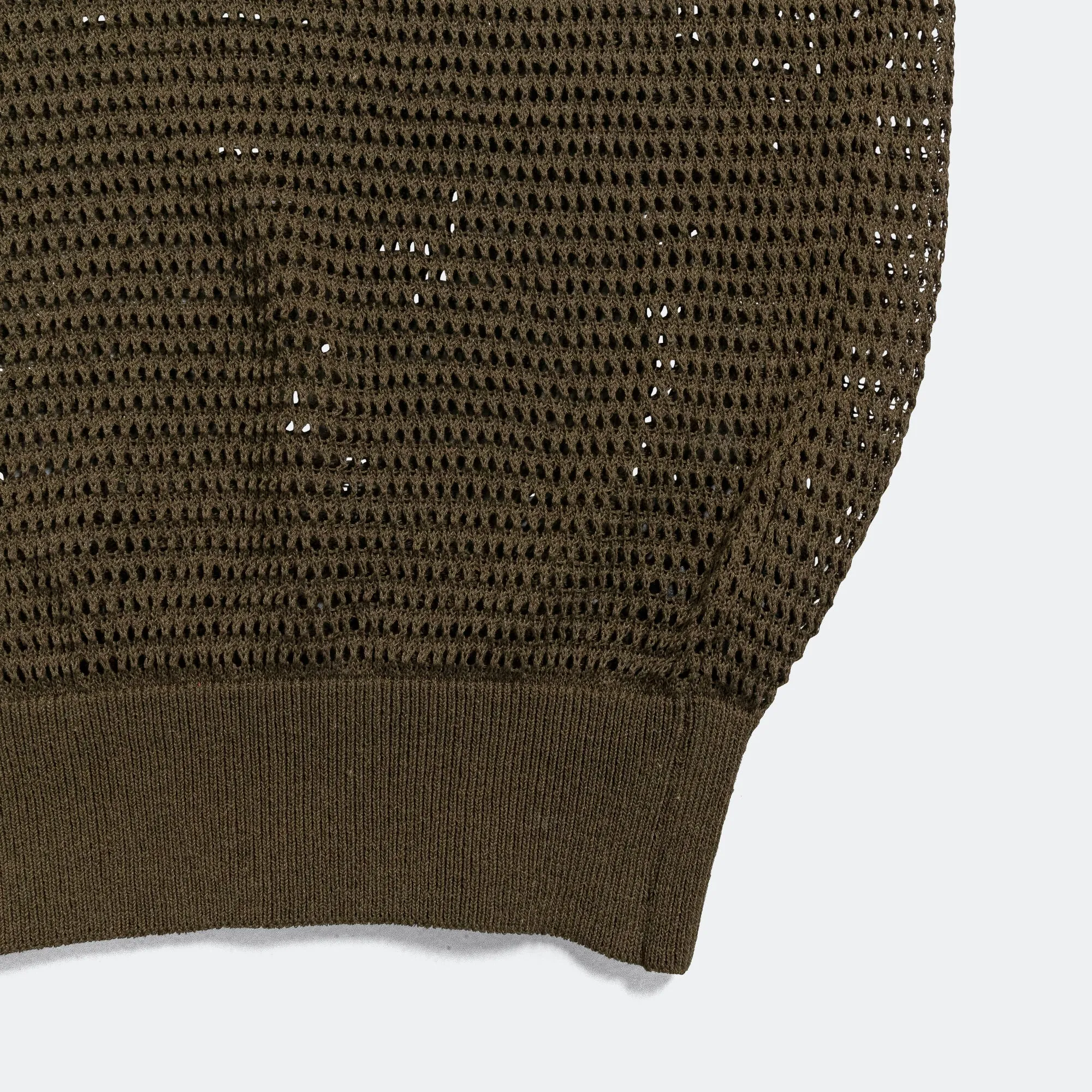 Kapital Clothing Polo en maille 12G CAROL - Kaki