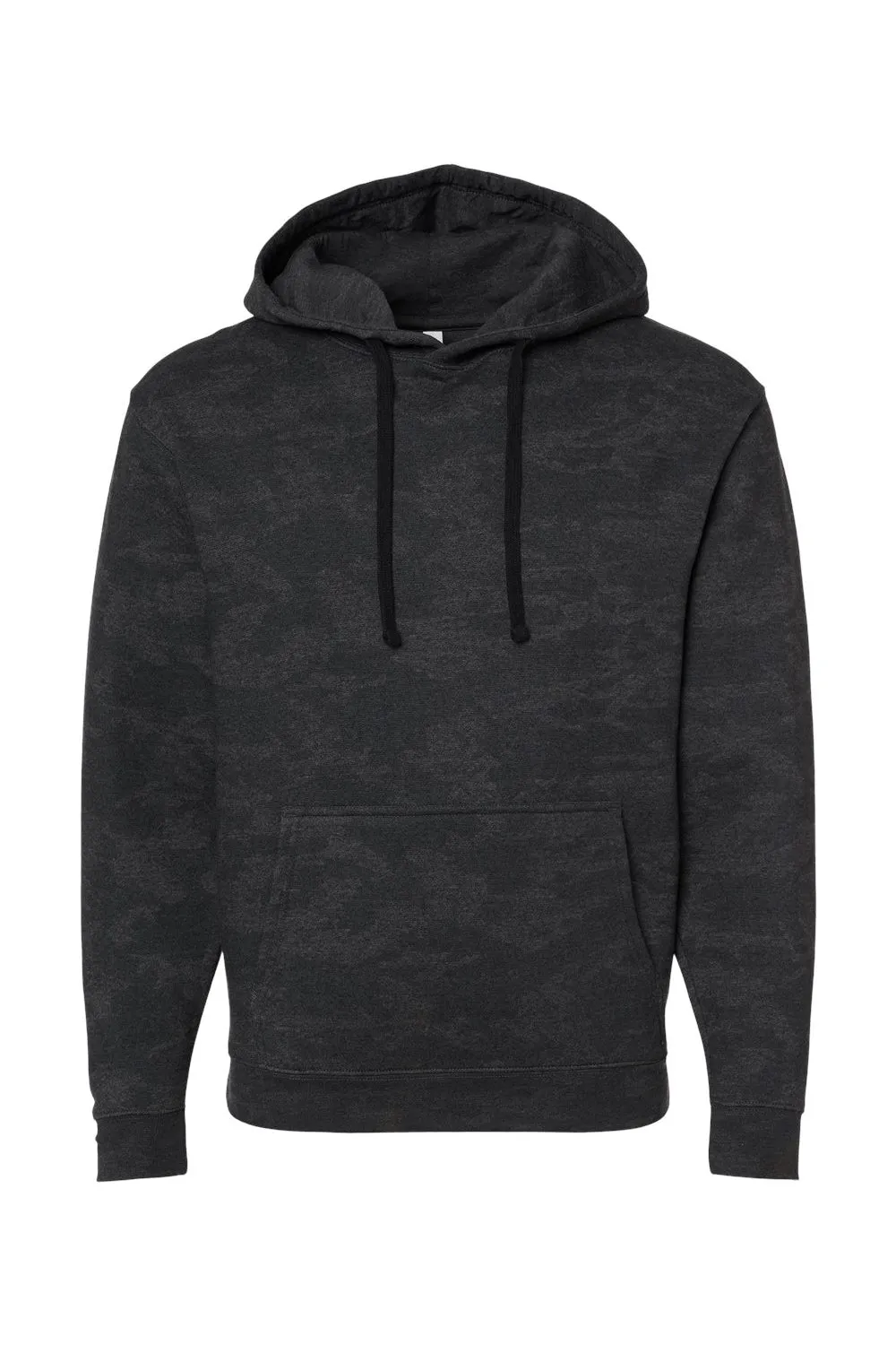 LAT Sweat à capuche en polaire surélevé pour hommes avec poche kangourou - Camouflage tempête