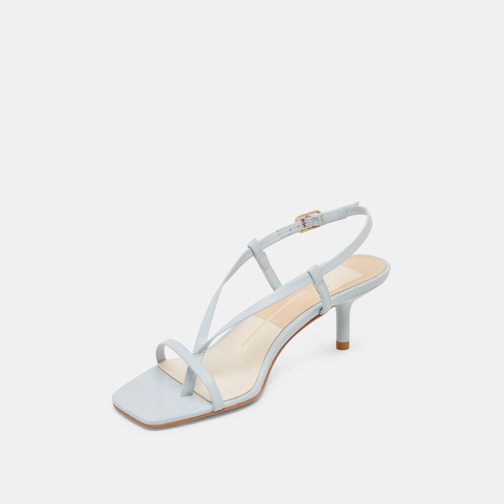 LAURY TALONS CUIR BLEU GLACÉ