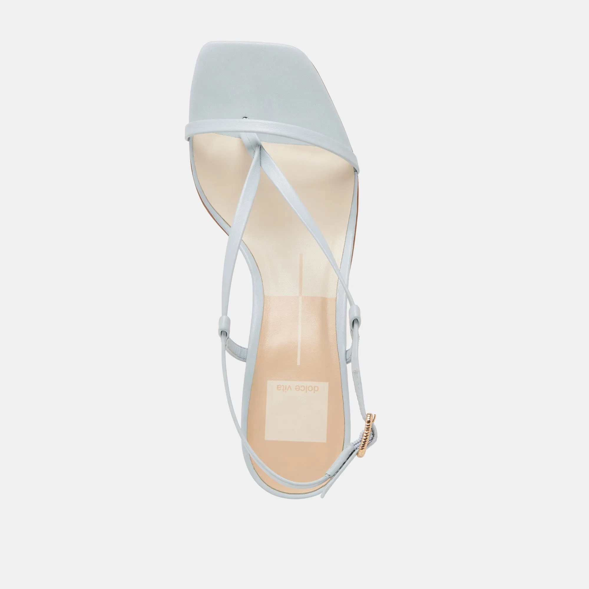 LAURY TALONS CUIR BLEU GLACÉ