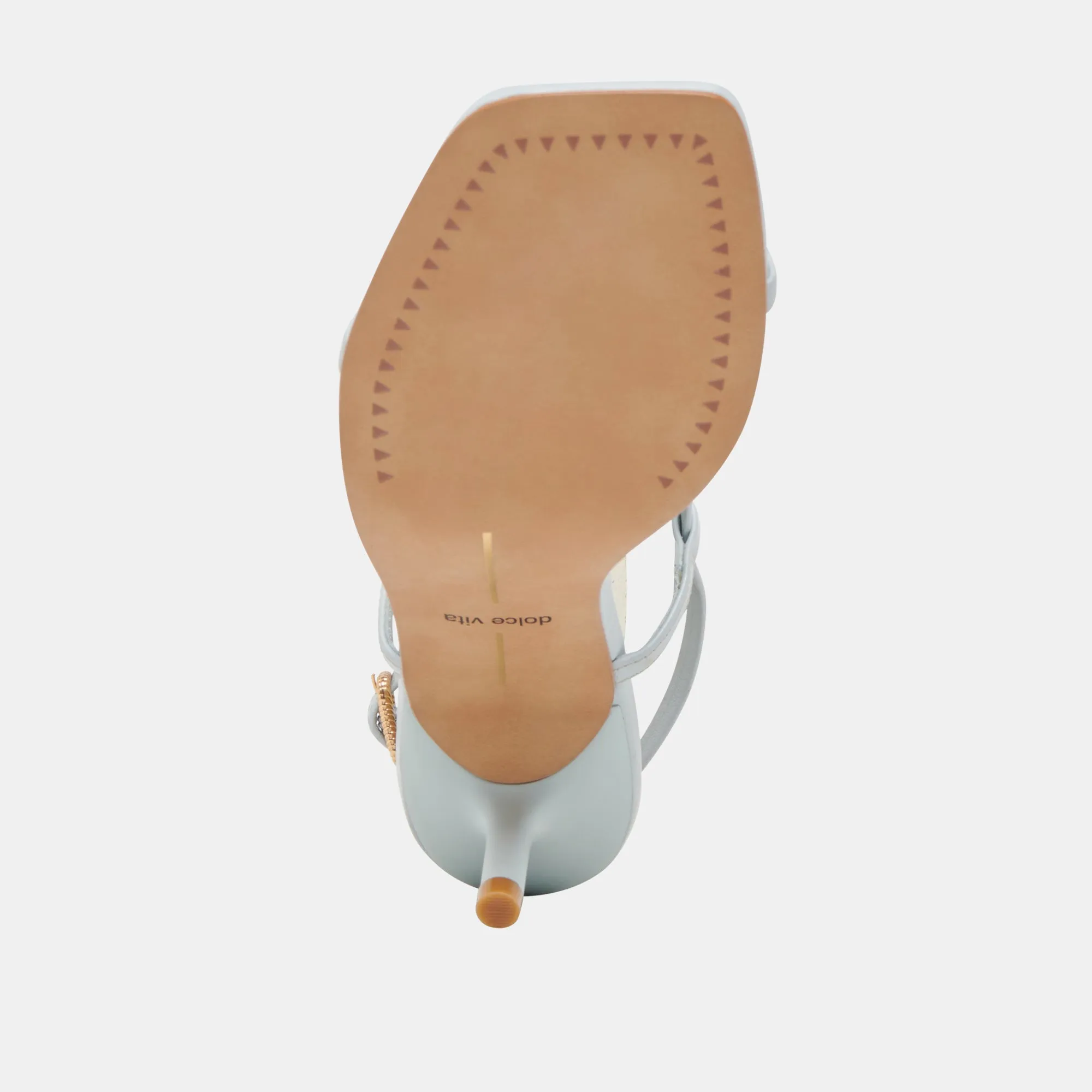 LAURY TALONS CUIR BLEU GLACÉ