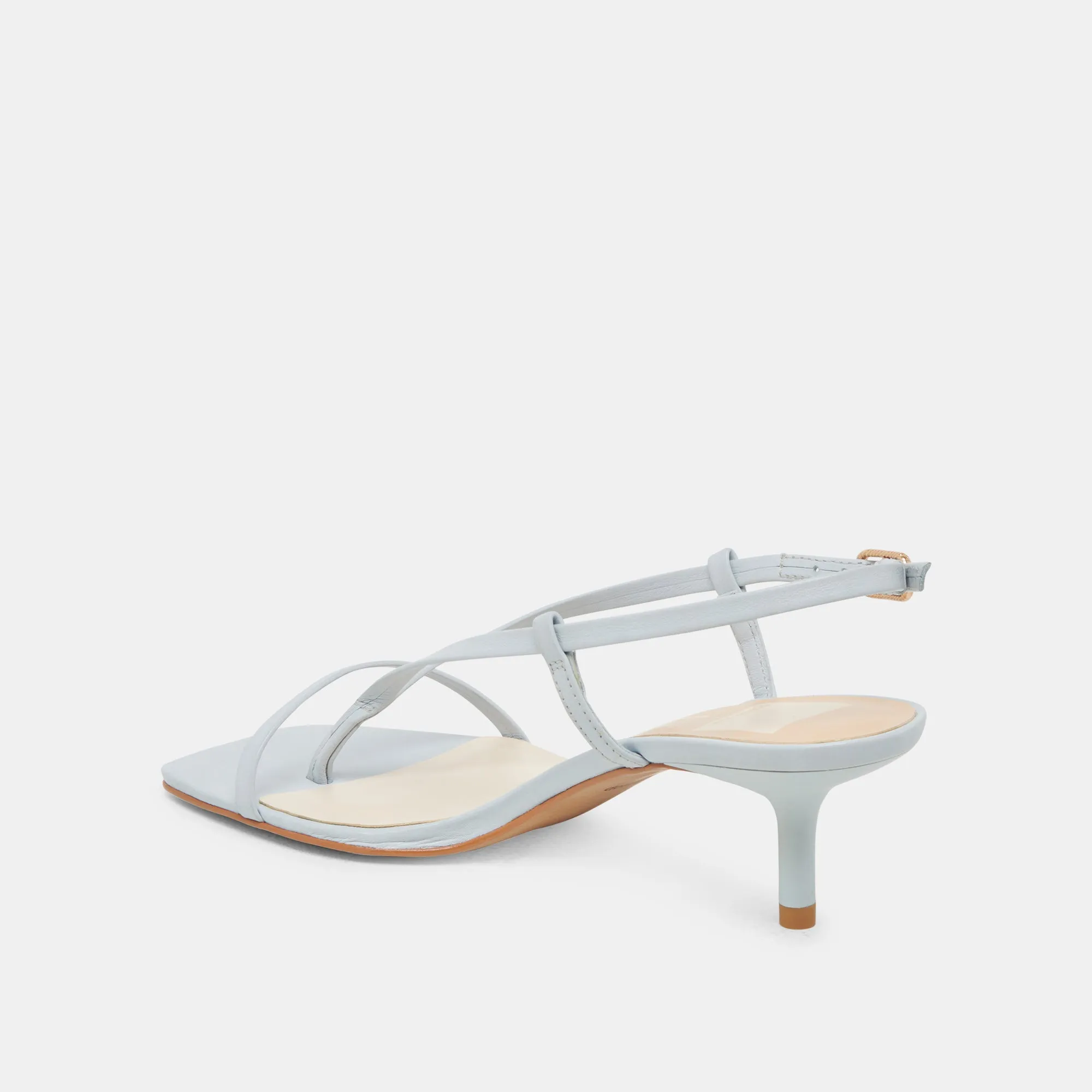 LAURY TALONS CUIR BLEU GLACÉ