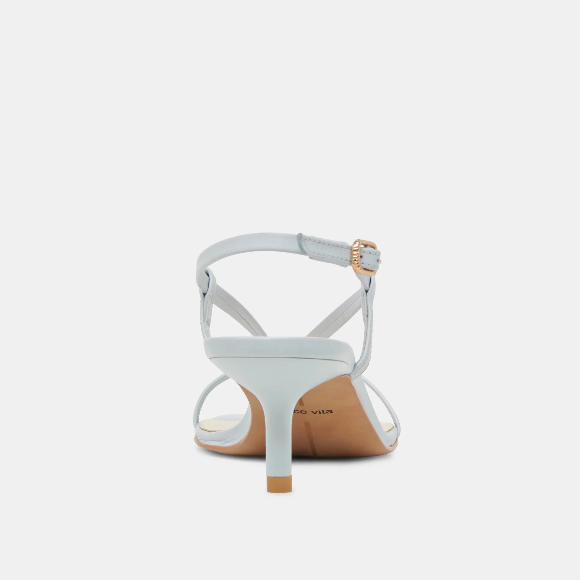 LAURY TALONS CUIR BLEU GLACÉ