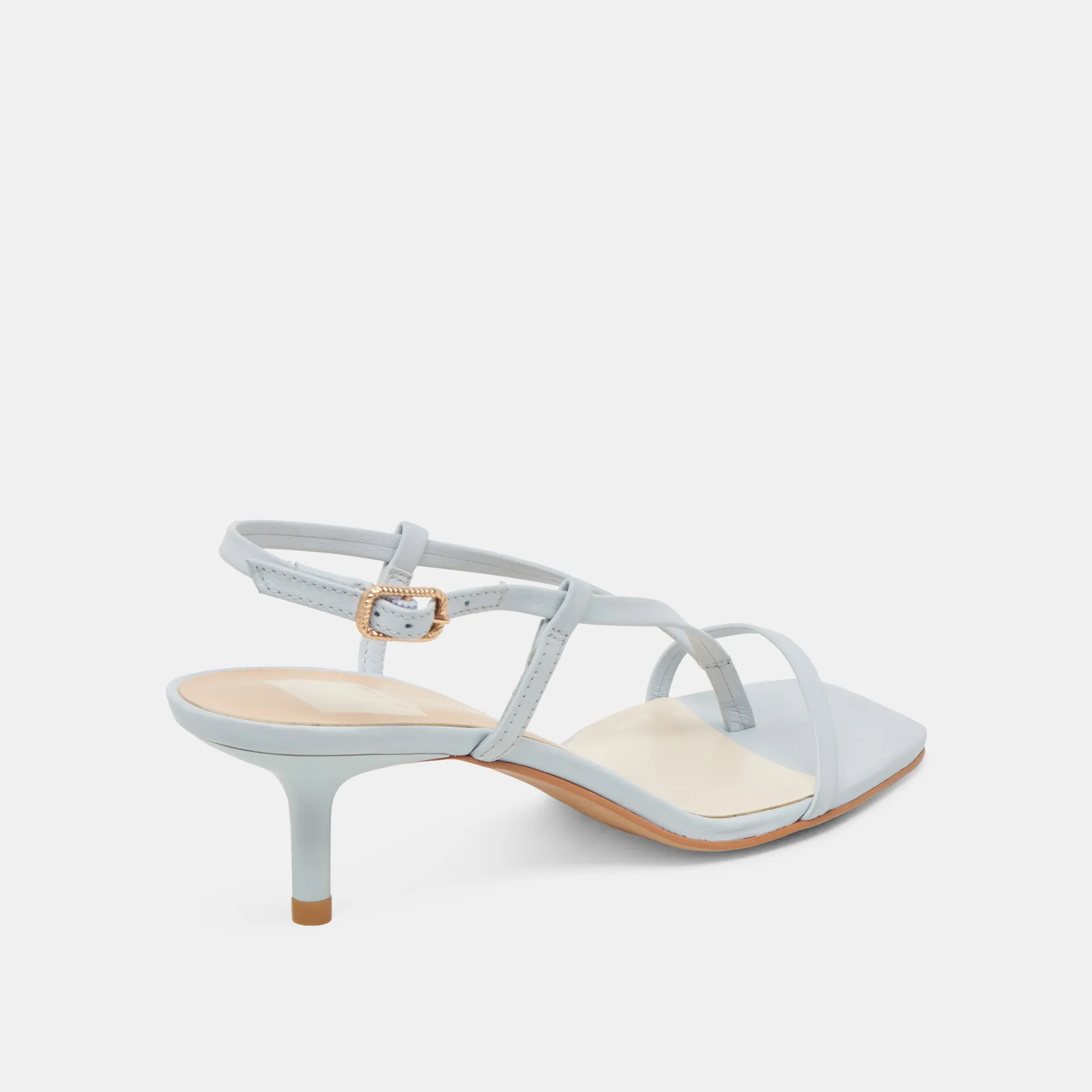 LAURY TALONS CUIR BLEU GLACÉ