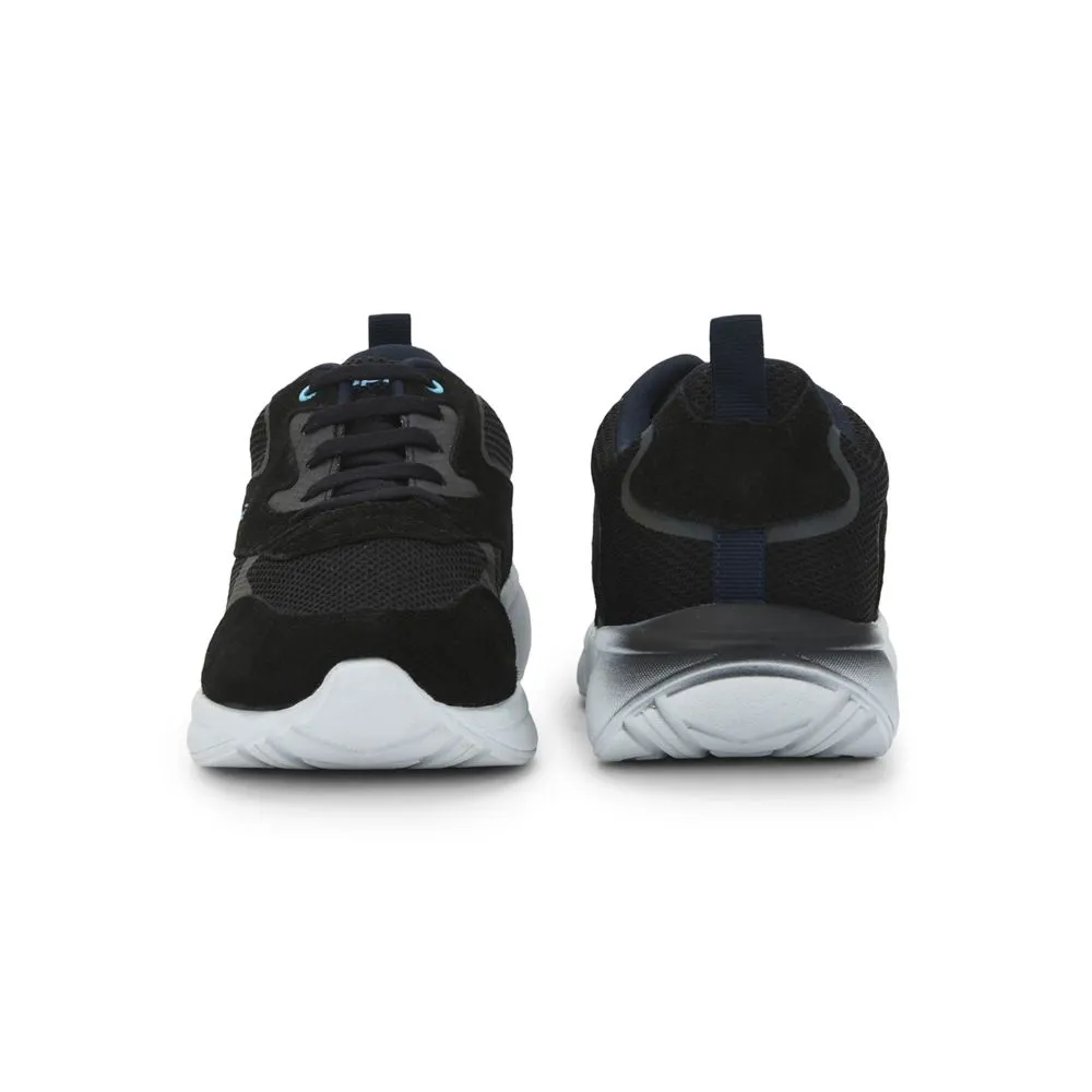 Chaussures décontractées à lacets Leap7x pour hommes (Noir) ARCHER-1 par Liberty
