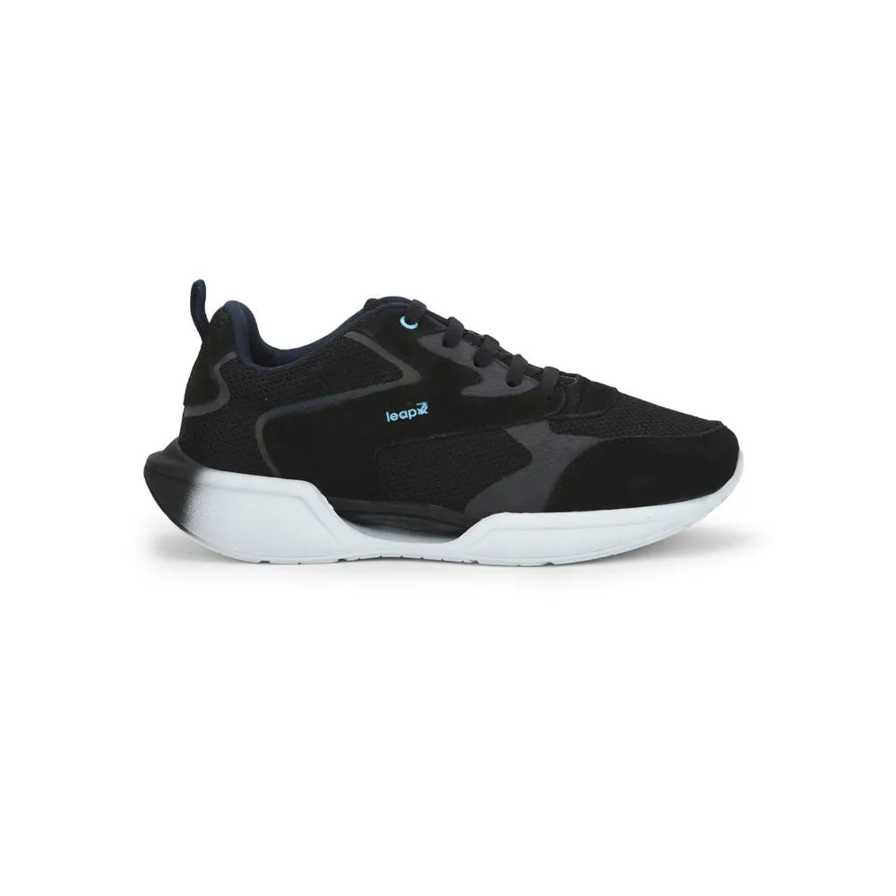 Chaussures décontractées à lacets Leap7x pour hommes (Noir) ARCHER-1 par Liberty