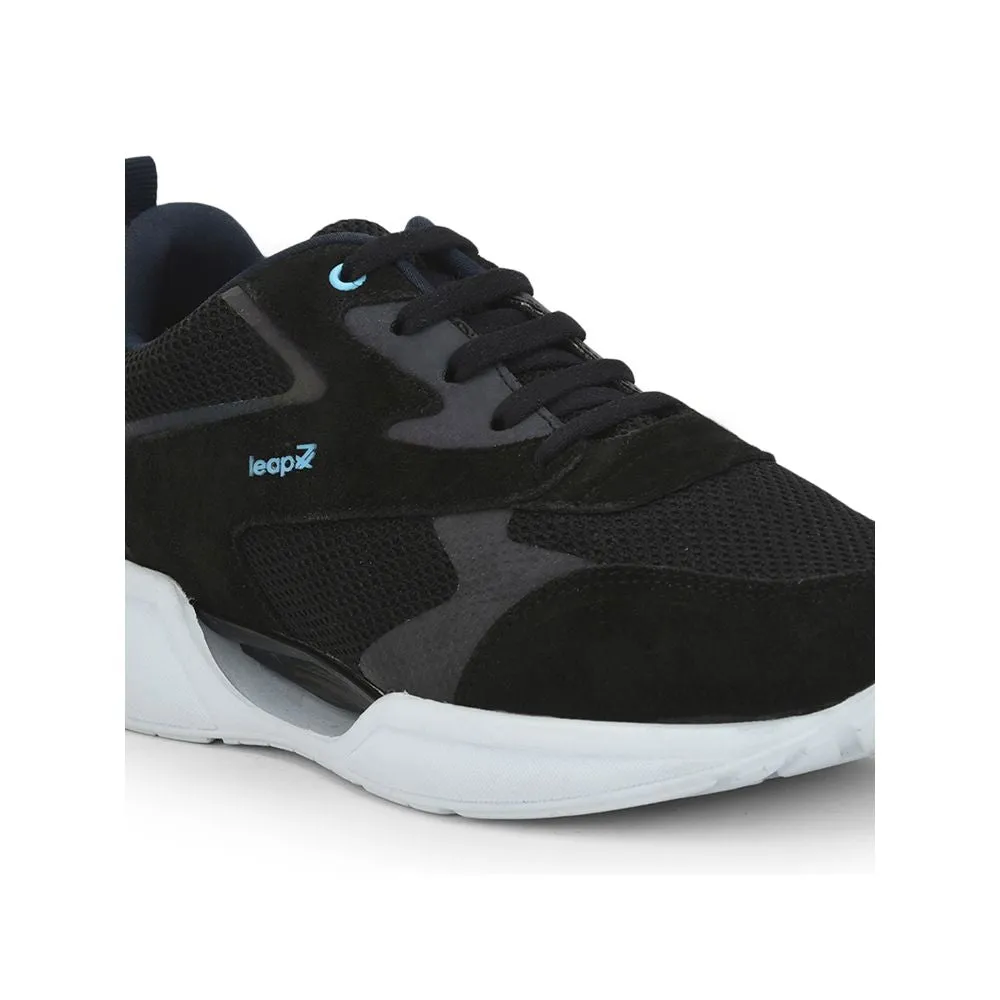 Chaussures décontractées à lacets Leap7x pour hommes (Noir) ARCHER-1 par Liberty
