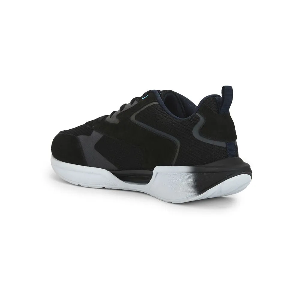 Chaussures décontractées à lacets Leap7x pour hommes (Noir) ARCHER-1 par Liberty