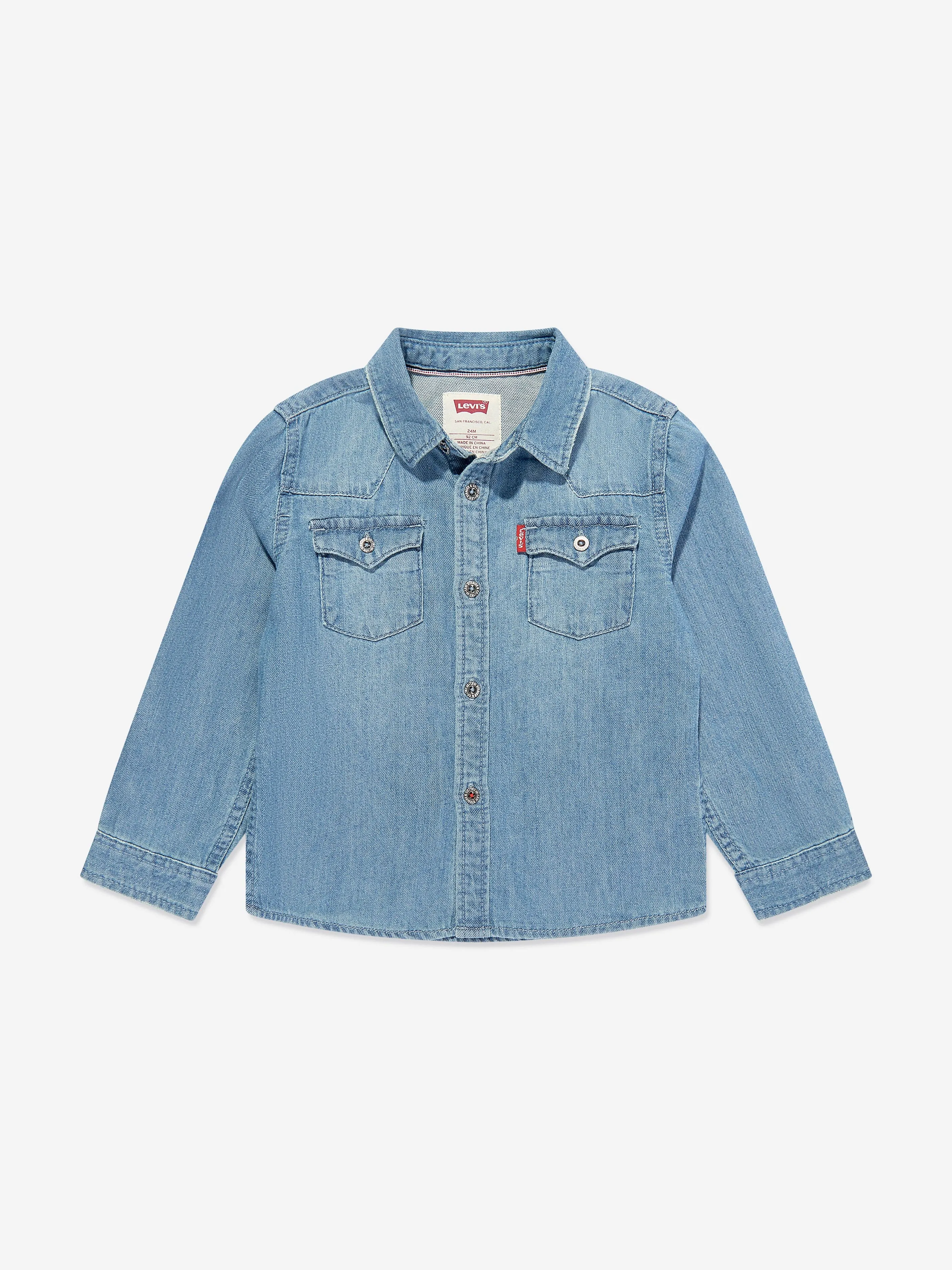 Chemise western Levi's Wear Boys Barstow en bleu