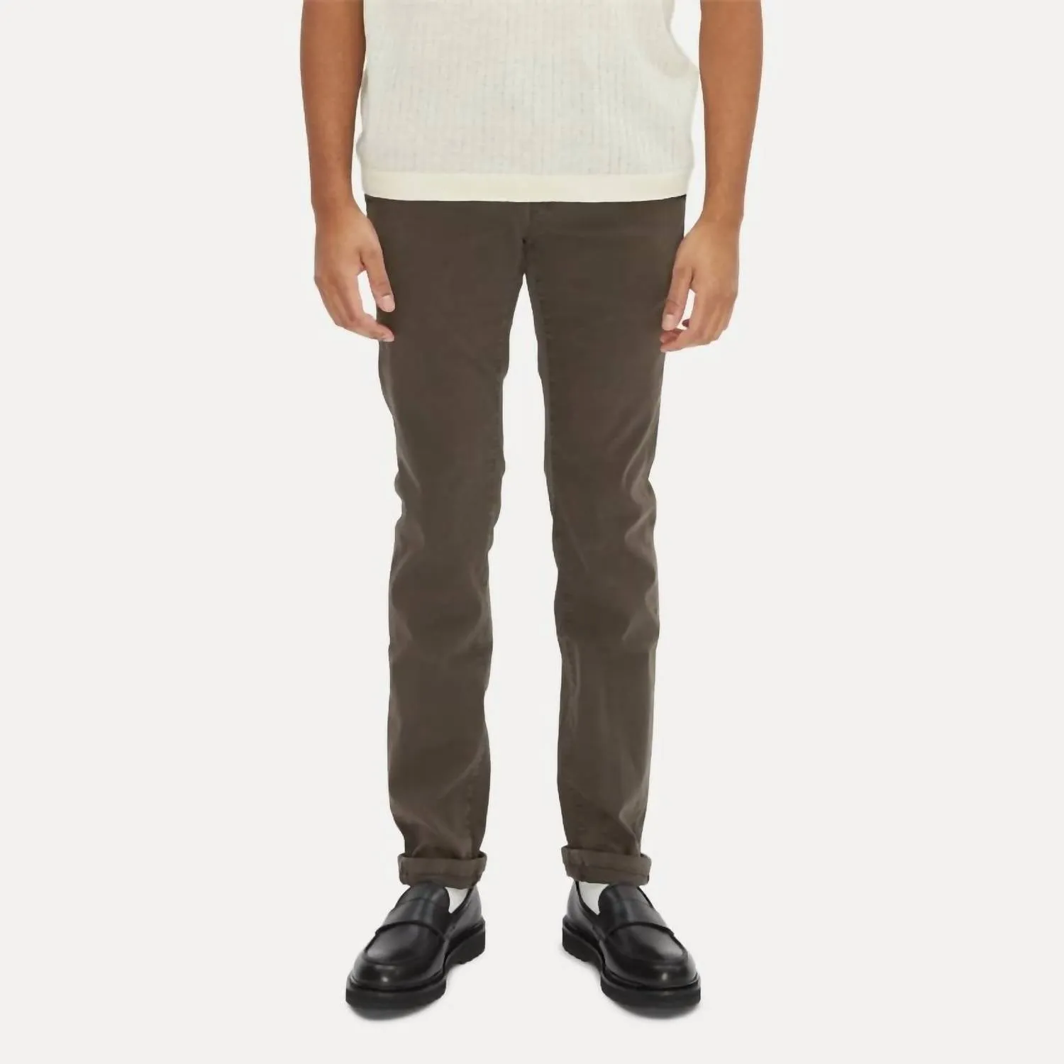 Pantalon Slim Luis en Brun