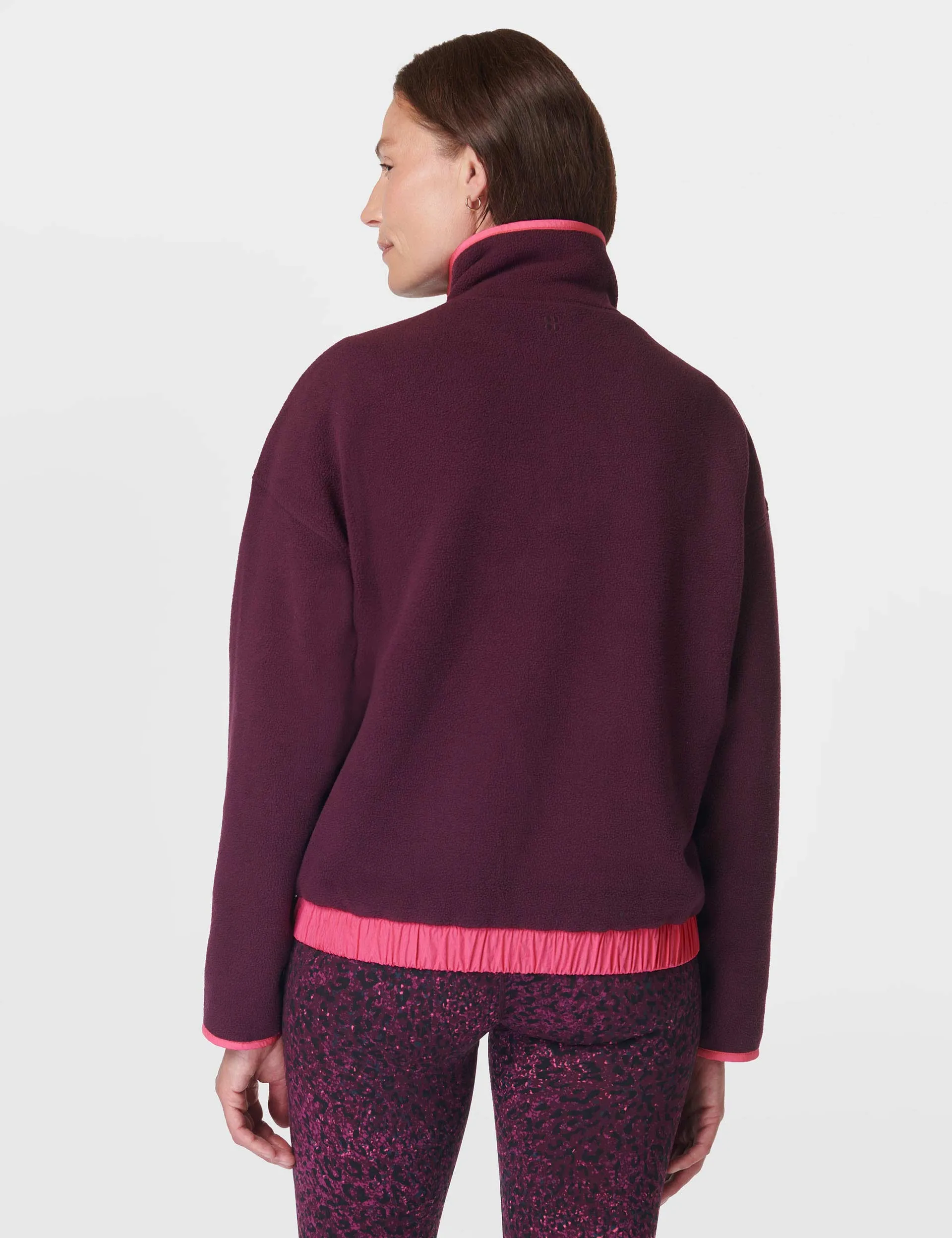 Pull Mallow à demi-zippé - Cerise Violette Minuit