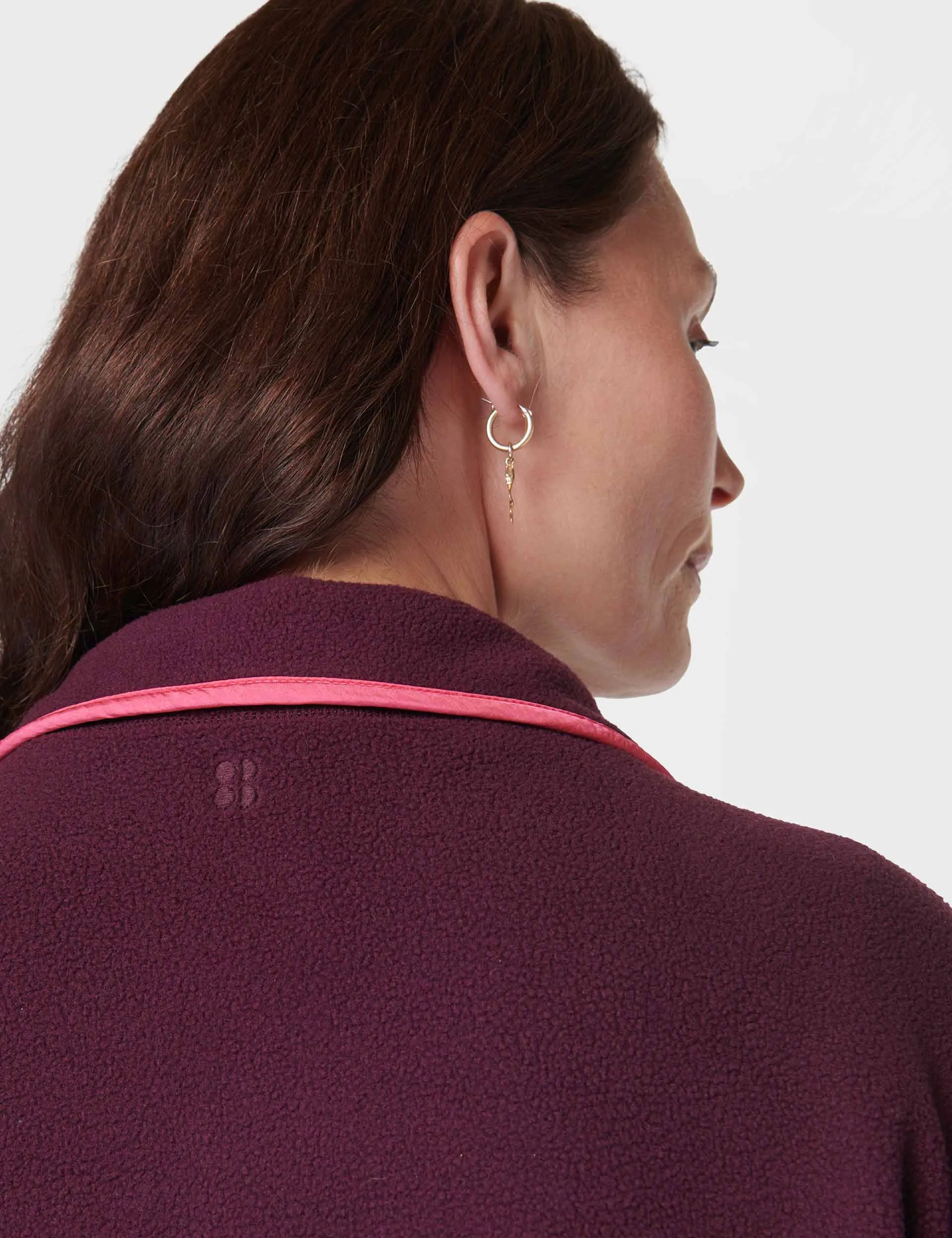Pull Mallow à demi-zippé - Cerise Violette Minuit