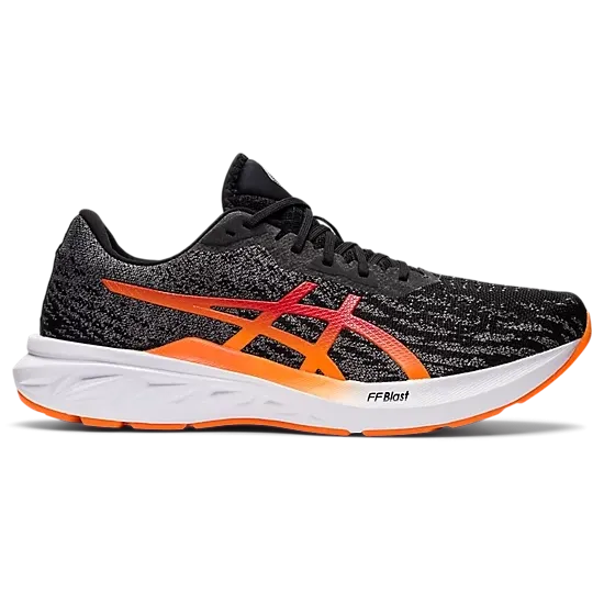 Asics DYNABLAST 2 pour Homme Noir/Orange Fluorescent