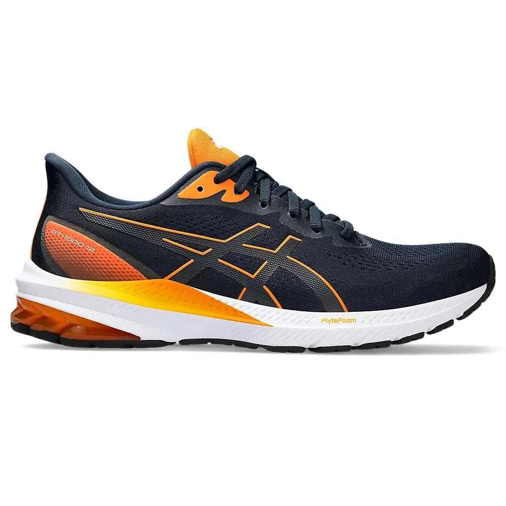 Asics GT-1000 12 pour Homme Bleu Français/Orange Vif