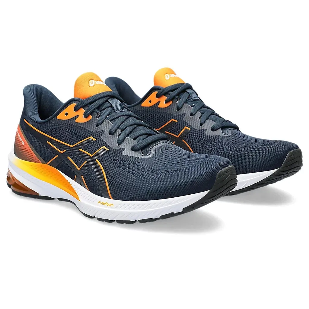 Asics GT-1000 12 pour Homme Bleu Français/Orange Vif