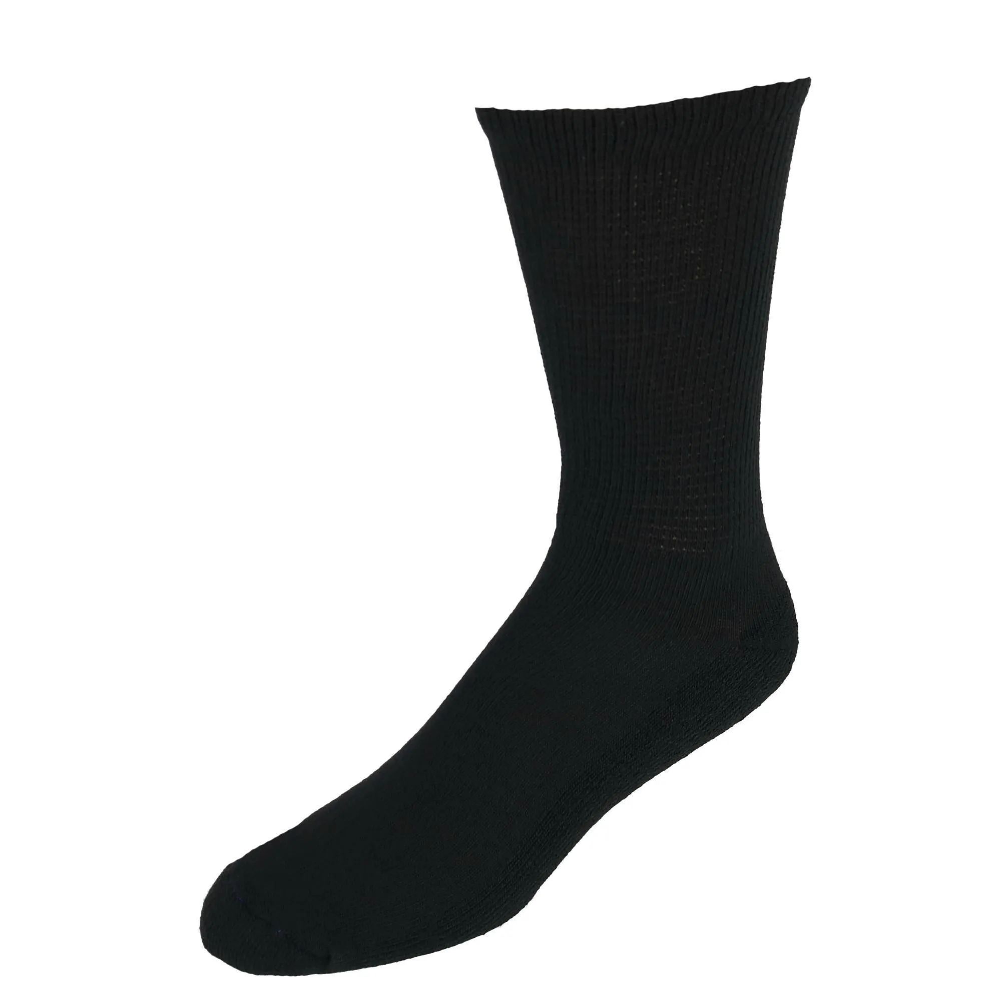 Chaussettes de sport pour hommes grandes tailles et diabétiques (Lot de 4 paires)