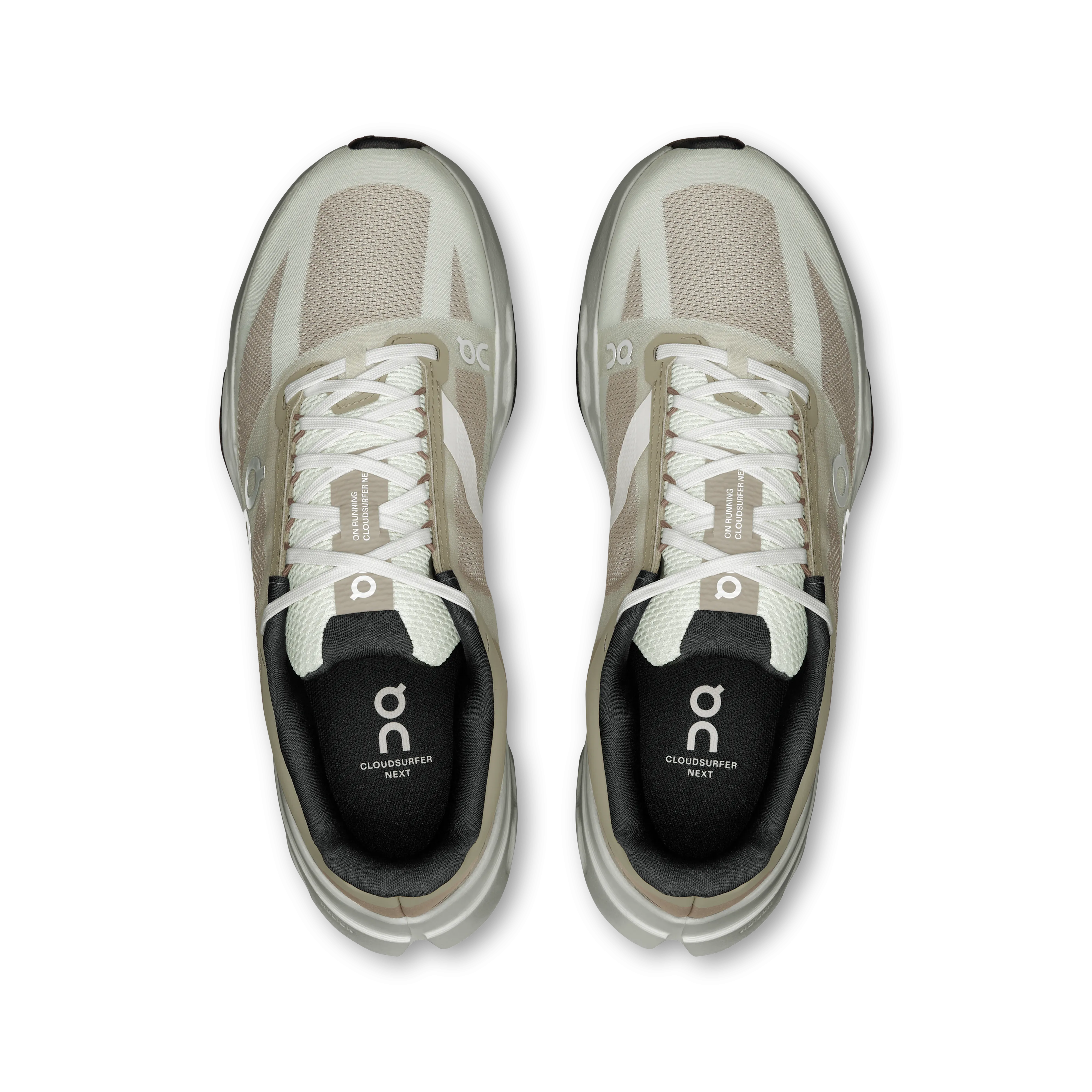 Chaussures Cloudsurfer Next pour Femmes avec Chubbies pour Hommes - Brume / Ivoire