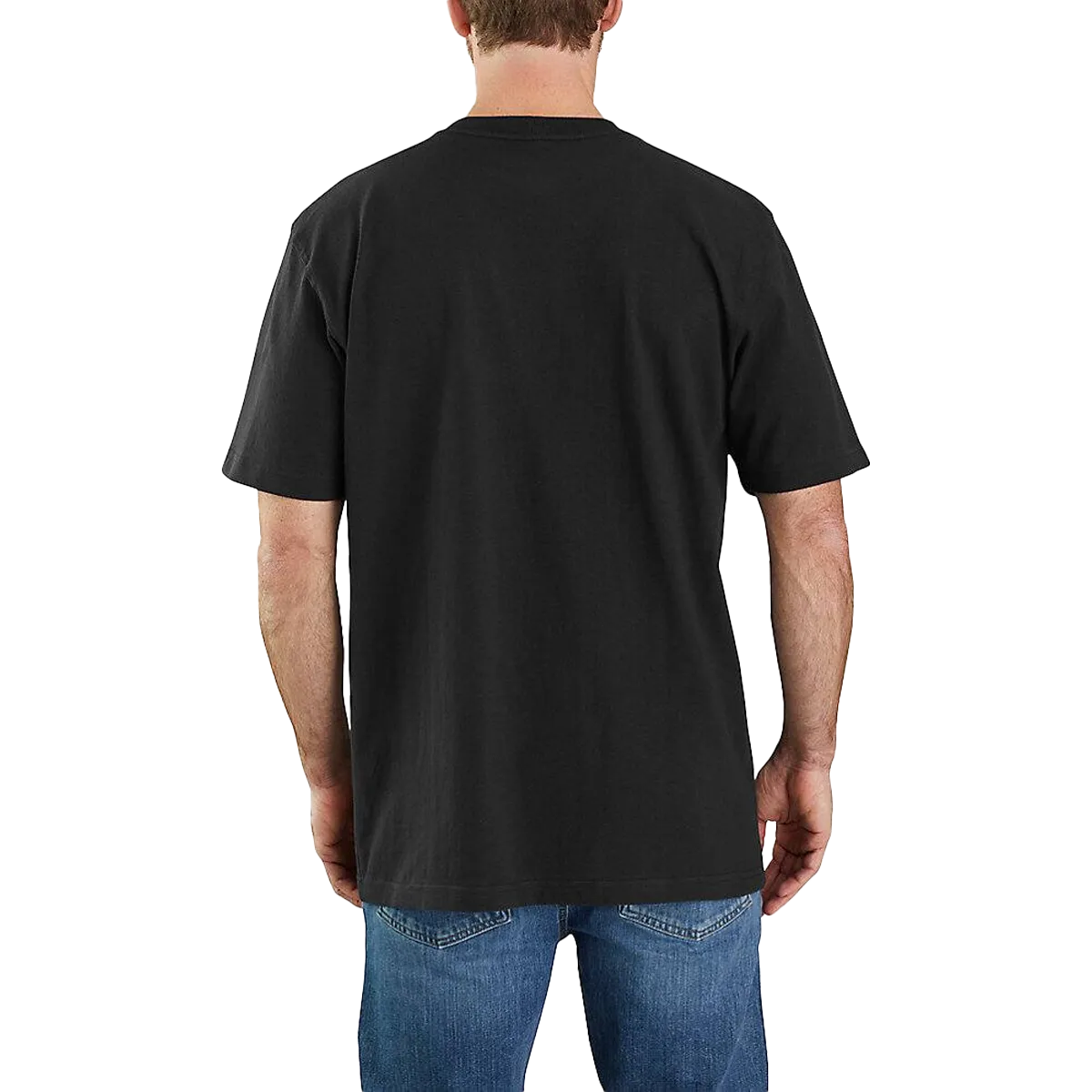 T-shirt graphique à manches courtes avec logo pour homme poids lourd